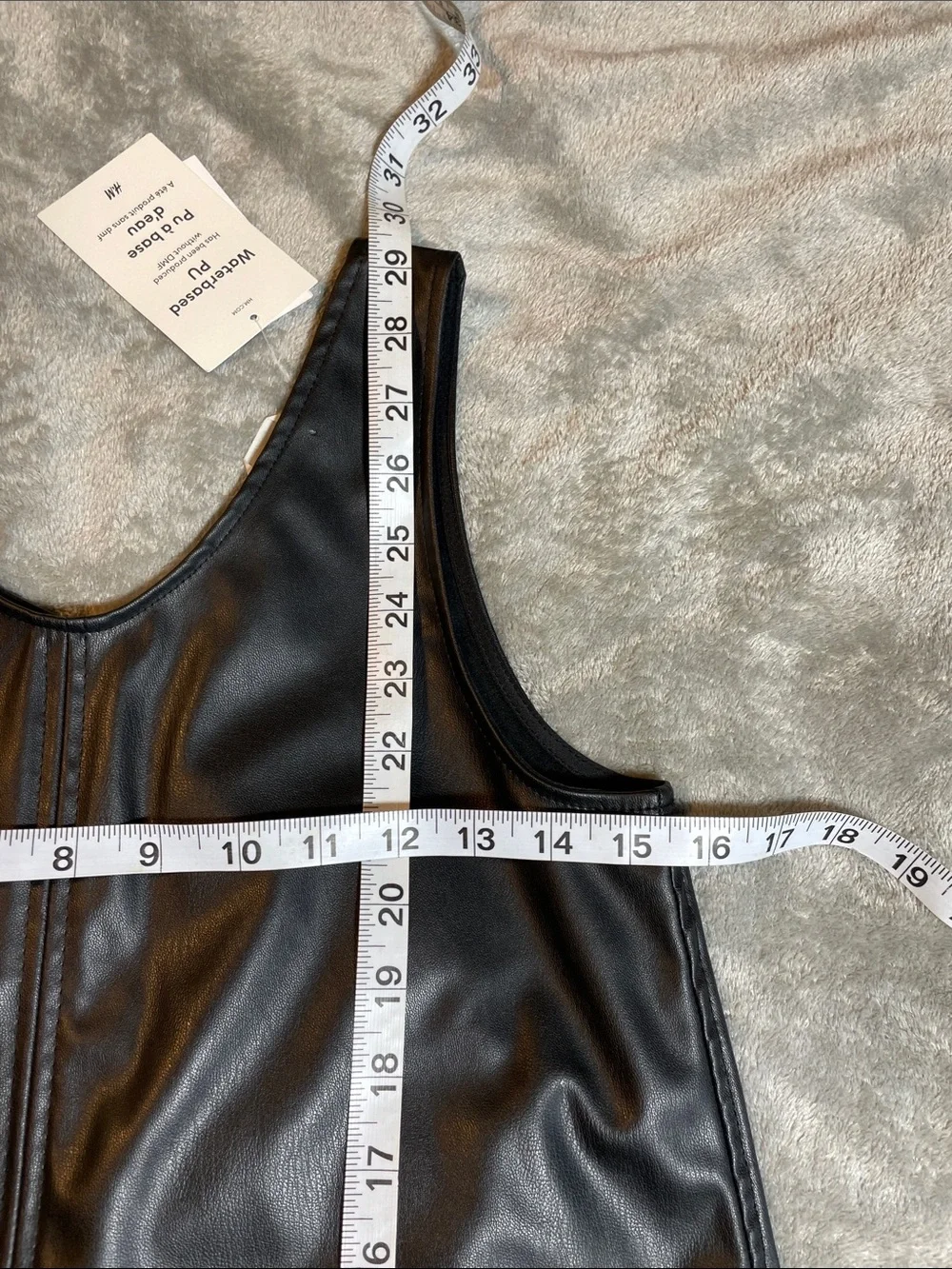 NWT H&M Girls Faux Leather Shift Dress